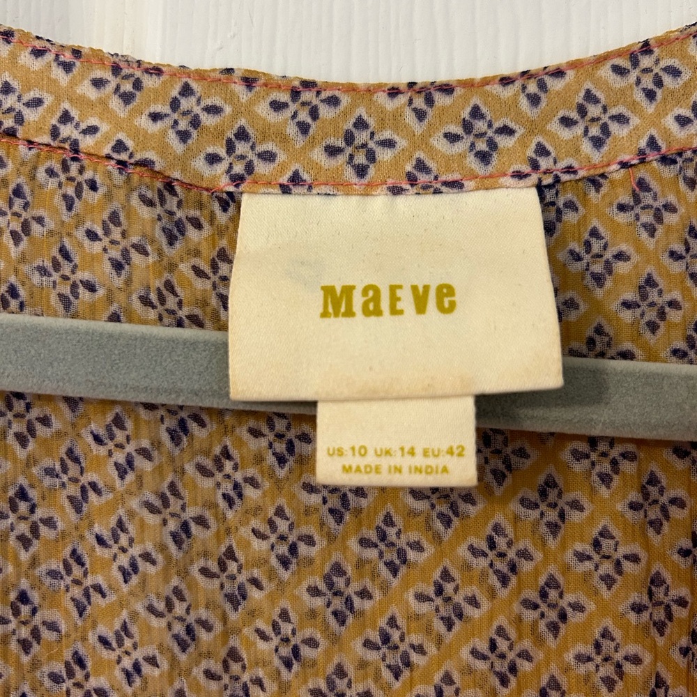 Anthro Maeve brand dress double lined - Picture 2 of 3